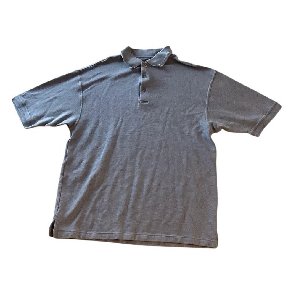 Ping Collection Men's Golf Polo Short Sleeve Shirt Silk/Cotton Textured Size L